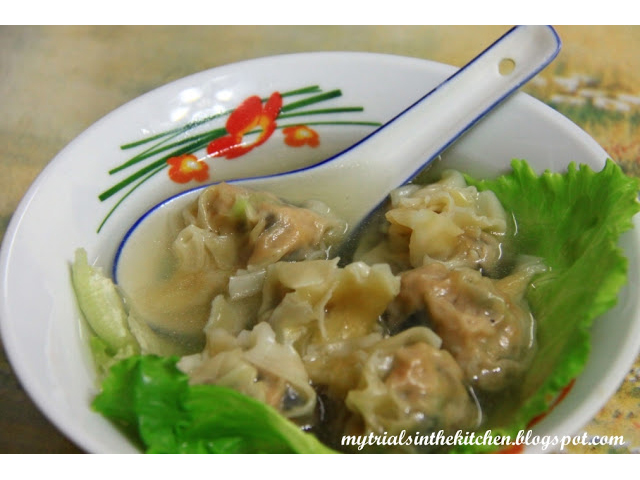 Century egg chinese dumpling soup