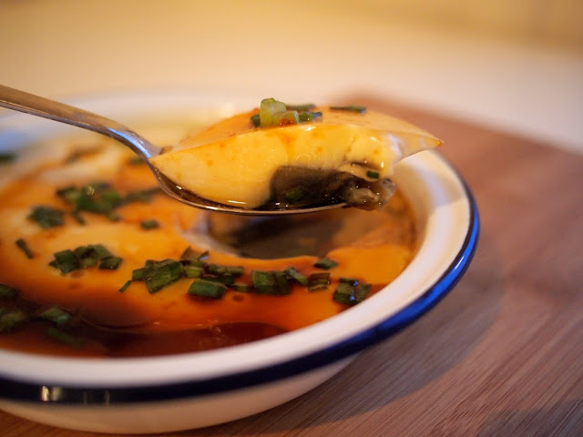 Steamed Egg with century eggs